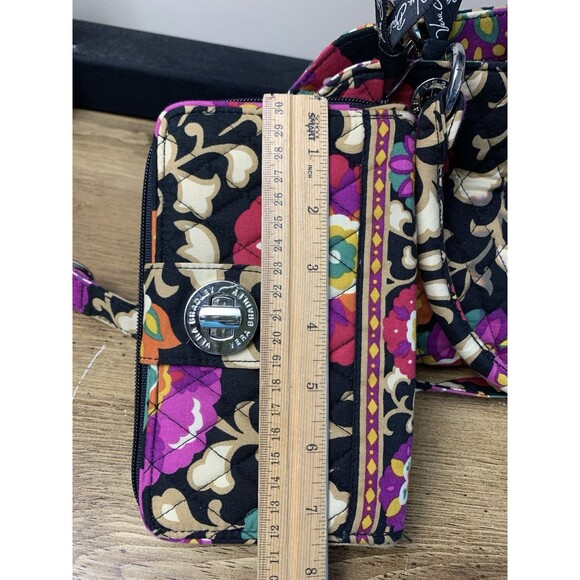 Vera Bradley Suzani Boho Floral Quilted Hand Shoulder Bag With Matching Wallet - Picture 4 of 16